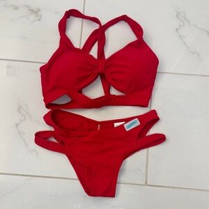Red Bikini Set